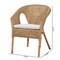 Baxton Studio Abbey Modern Bohemian Natural Brown Antique Rattan Dining Chair 219-12717-ZORO - alternate 6